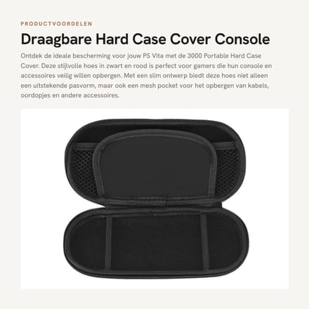 Dailygoods - Draagbare Hard Case Cover - Console Bescherming - Compact Formaat - Waterdicht en Schokbestendig - Accessoires Organizer - Geschikt voor...