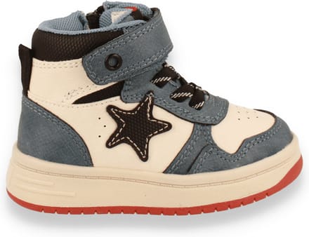 Sj Lifestyle Jongens Sneaker Hoog Blauw/offwhite | Maat: 24