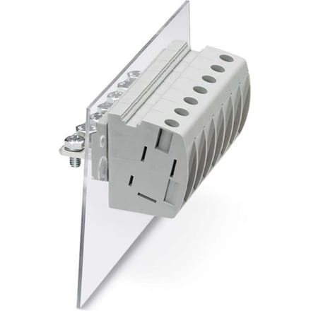 Phoenix Contact 3073500 Doorvoerklem 15.1 mm Schroeven Grijs 25 stuk(s)