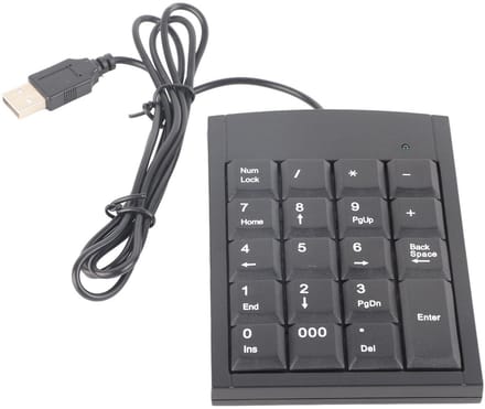 Dailygoods - Ultradun USB Numeriek Toetsenbord voor Laptop en Desktop