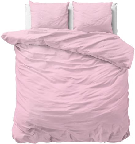 Dreamhouse dekbedovertrek Stone Washed Roze 135 x 200 cm
