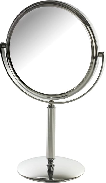 Dubbelzijdige Make-up Spiegel met 5x Vergroting en Draaibaar Ontwerp