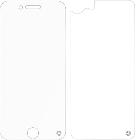 Force Case, Screenprotector geschikt voor iPhone 8 - [360° Protection] Anti-Fingerprint, Transparant