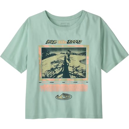 T-shirt dames Patagonia Run Like Roots Easy Cut