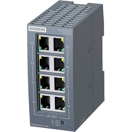 Siemens 6GK50080GA101AB2 6GK5008-0GA10-1AB2 Industrial Ethernet Switch 10 / 100 / 1000 MBit/s