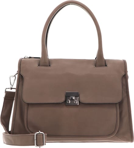 FREDsBRUDER Leren Schoudertas Handtas Treasure Handbag Taupe Beige