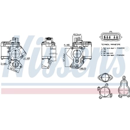 EGR-klep NISSENS 98463