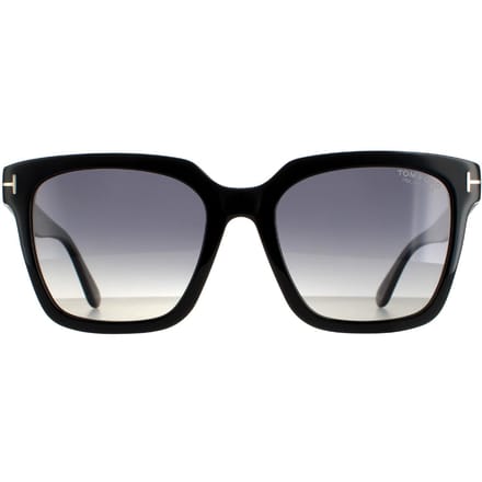 Tom Ford zonnebril Selby FT0952 01D Glansende zwarte rook gepolariseerd