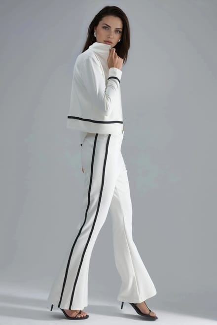 Modal Touch Ziptrui & Flared Broek Twee-Delige Set