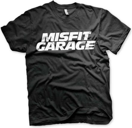 Misfit Garage Heren Tshirt -XL- Logo Zwart