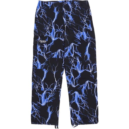 Lange Lightning-cargobroek voor heren, zwart/blauw