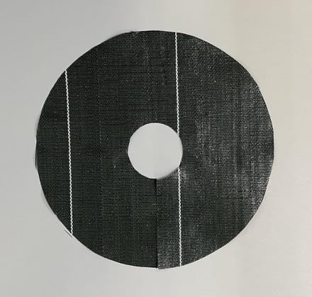 Mulchschijven - Bodembedekkers - Onkruid Wieden - Water- en luchtdoorlatend - Diameter 35 cm - Zwart