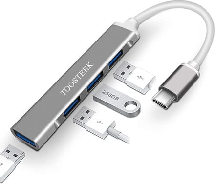 4-in-1 USB-C Hub 3.0/3.1 Splitter Adapter OTG – voor MacBook Pro/Air, Mi Pro, Huawei en pc-accessoires