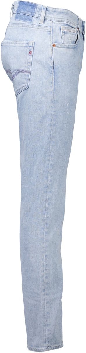 Replay jeans Grover straight fit lichtblauw denim