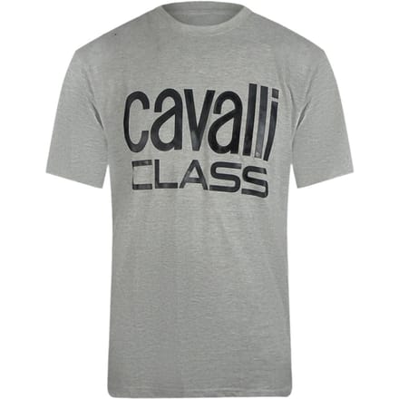 Cavalli Class Bold Brand Grijs T-shirt