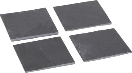 Cosy&Trendy Onderzetter - Vierkant - Leisteen - 10 cm x 10 cm - Set-4