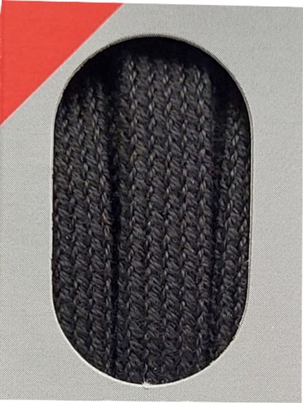 Bob Veter - Zwart - Plat - Lengte 150 cm - Breedte 8 mm - Schoenveter