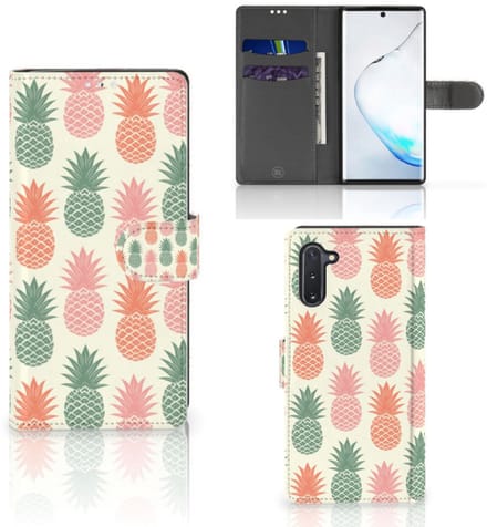 Samsung Galaxy Note 10 Book Cover Ananas