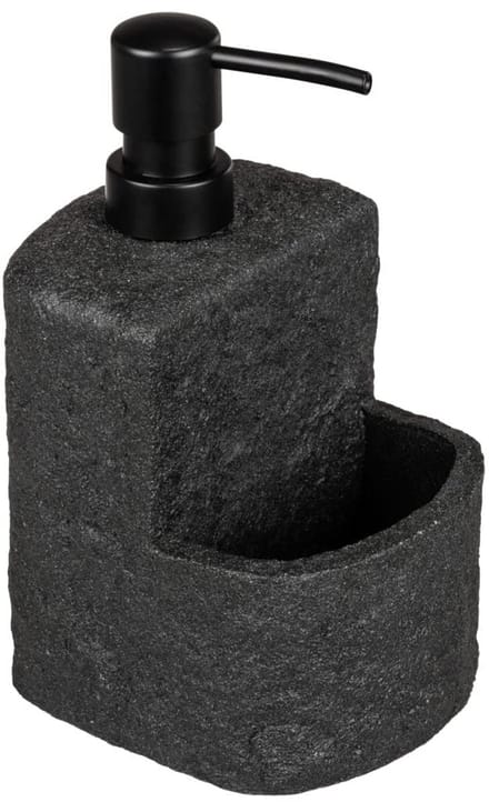 Navulbare afwasmiddeldispenser - multifunctioneel - 1 stuk - steenkleurig - kunsthars - 380 ml