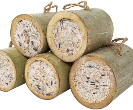 Bamboe gevuld met vet - 5 stuks - Buitenvogels - Voer voor Vogels - Animal King