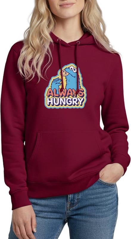 Sesamstraat Koekiemonster Altijd Hongerig Hoodie Dames
