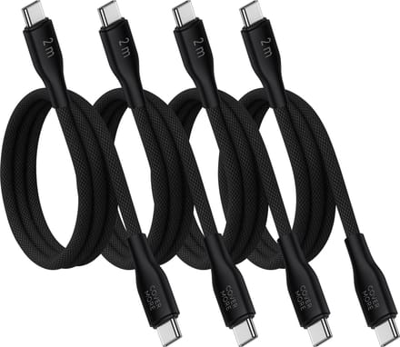 Oplader kabel geschikt voor Samsung galaxy telefoon en tablet - Usb C naar usb C - Oplaadkabel - 4 stuks - 2 meter - Lang