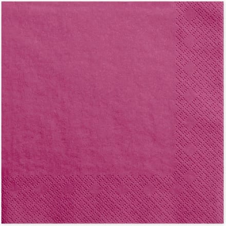 Donker Roze Servetten 33cm 20st