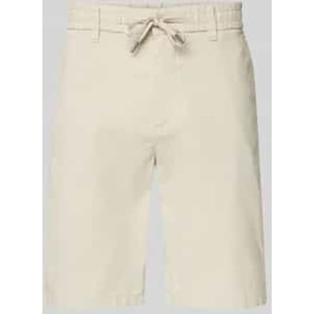 tapered chino-shorts van katoenmix model 'CHINO_TAPERED_DS_3S'