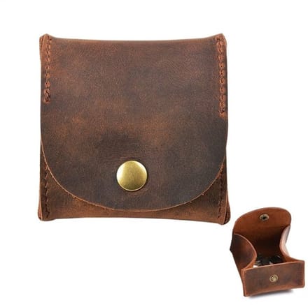 Dailygoody - Rustieke lederen portemonnee - Echt leer - Compact