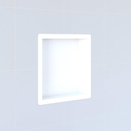 FugaFlow Eccelente Acces inbouwnis - 30x30x10cm - met flens - wit mat