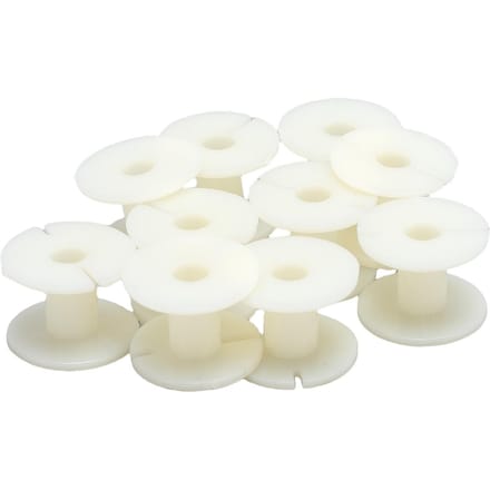 20 Stuks Spoelen Plastic Leeg voor Luidspreker Scheidingskabel Draad Koord Inductor Spoel Houder Accessoires white
