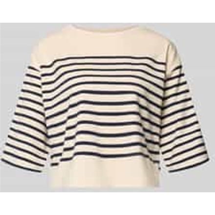 Boxy fit T-shirt met 3/4-mouw