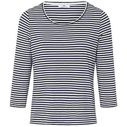Shirt ronde hals en 3/4-mouwen Van Peter Hahn blauw