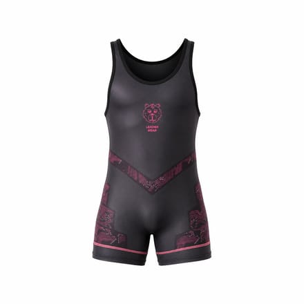 LEADER ID Party Singlet Bear Black/Pink - MAAT S
