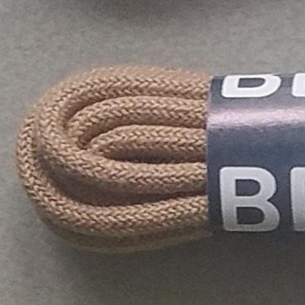 2.5 x 90 cm Dunne ronde schoenveter Donker beige 8820