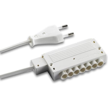 Hera HVLCS V/2000 netaansluitkabel, 2 m, 6-voudig, stekker