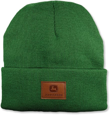 John Deere Groene Gebreide Muts met Logo – One Size Unisex – MC13090002GR