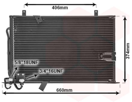 Van Wezel - LUCHTCONDENSATOR VOOR BMW 5 E34 1987-1996 64538390956