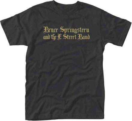Bruce Springsteen Heren Tshirt -M- Black Motorcycle Guitars Zwart