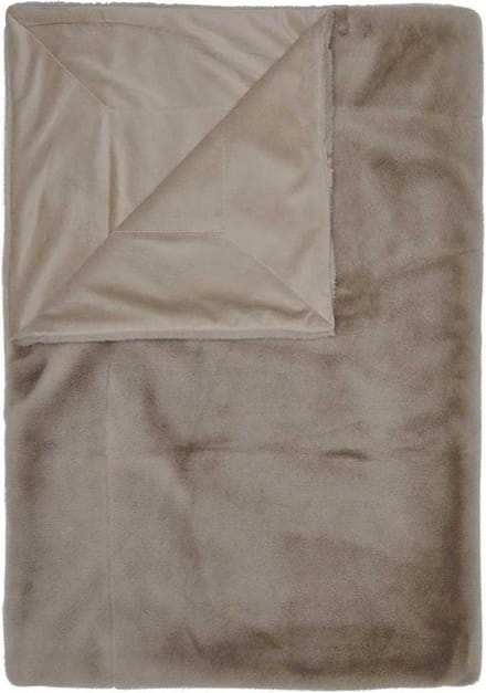 Essenza Furry Plaid Taupe - 150x200 cm