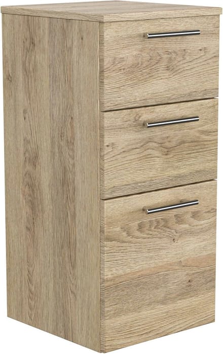 Badkamerkast Tom Eiken - Breedte 36.8 cm - Hoogte 75 cm - Diepte 35.2 cm