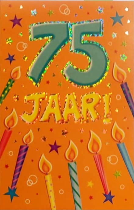 Verjaardagskaart - That Funny Age - 75 jaar - Met Envelop - Per stuk