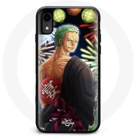 Coque pour Iphone XR One Piece Joyeux noël Zoro Anime Manga