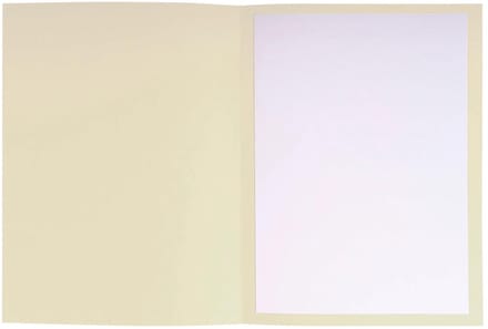 Exacompta 5x Pak van 25 pleidooimappen Voor/tegen versterkt karton 25x32cm - Ivoor - 220112E