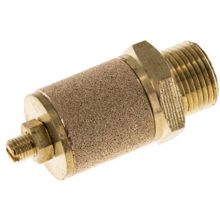 G3/8'' Messing Smoorgeluiddemper Met Borgmoer