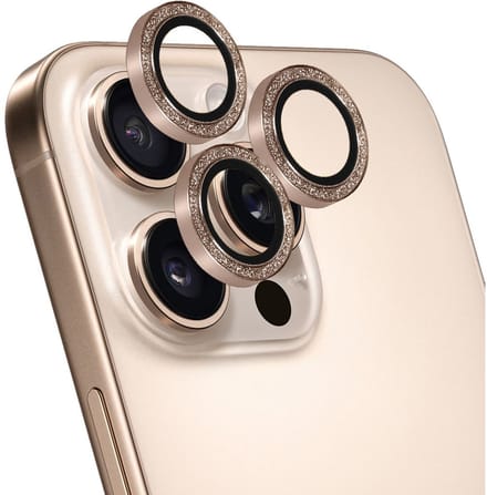 Mobiparts Camera Lens Protector Apple iPhone 16 Pro/16 Pro Max Rose - Goud