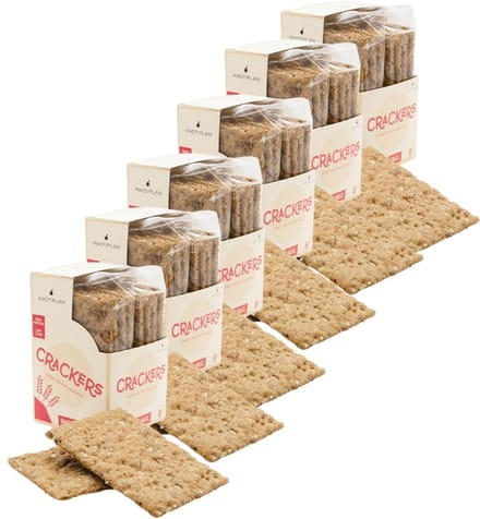 Protiplan - Protein Crackers Naturel met Zaden - 128 stuks - 128 x 22,5 g - Koolhydraatarm - Eiwitrijk