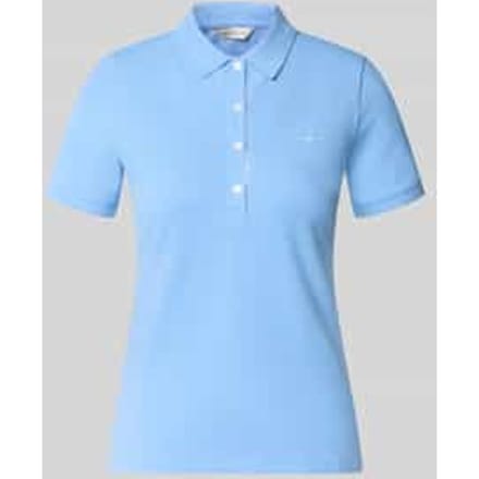 slim fit poloshirt met labelstitching