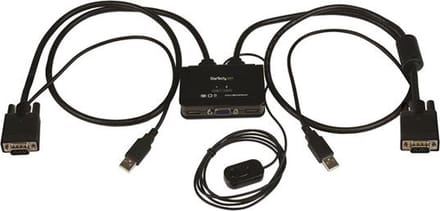 StarTech.com 2 Port USB VGA Cable KVM Switch