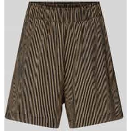 Korte loose fit broek met structuurmotief